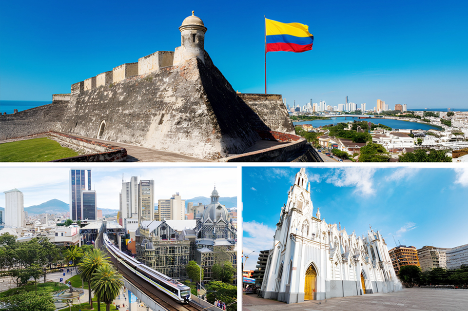 Cartagena, Medellín y Calí