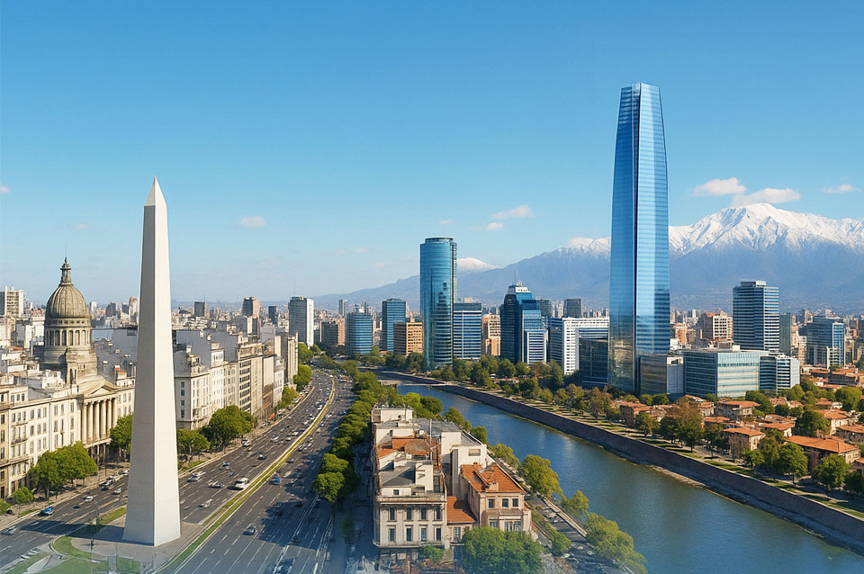 Buenos Aires y Santiago